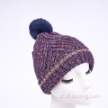 Chapéu de gorro de malha térmica de inverno adulto